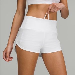 Lululemon speed up shorts white